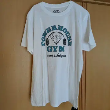 POWERHOUSE GYM 화이트 티셔츠