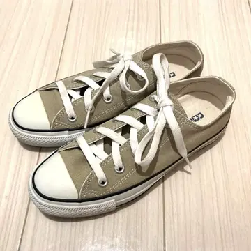 ALL STAR 베이지 로우 컷 스니커즈 컨버스 올스타