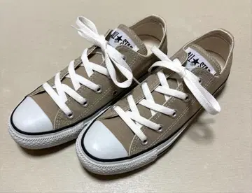 ALL STAR 베이지 로우 컷 스니커즈 컨버스 올스타