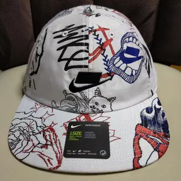 택 포함 새상품 Nike HERITAGE86 그래픽 캡 1SIZE 화이트