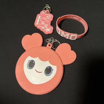 MOMO 키링 & 러버 밴드 캔 배치 세트