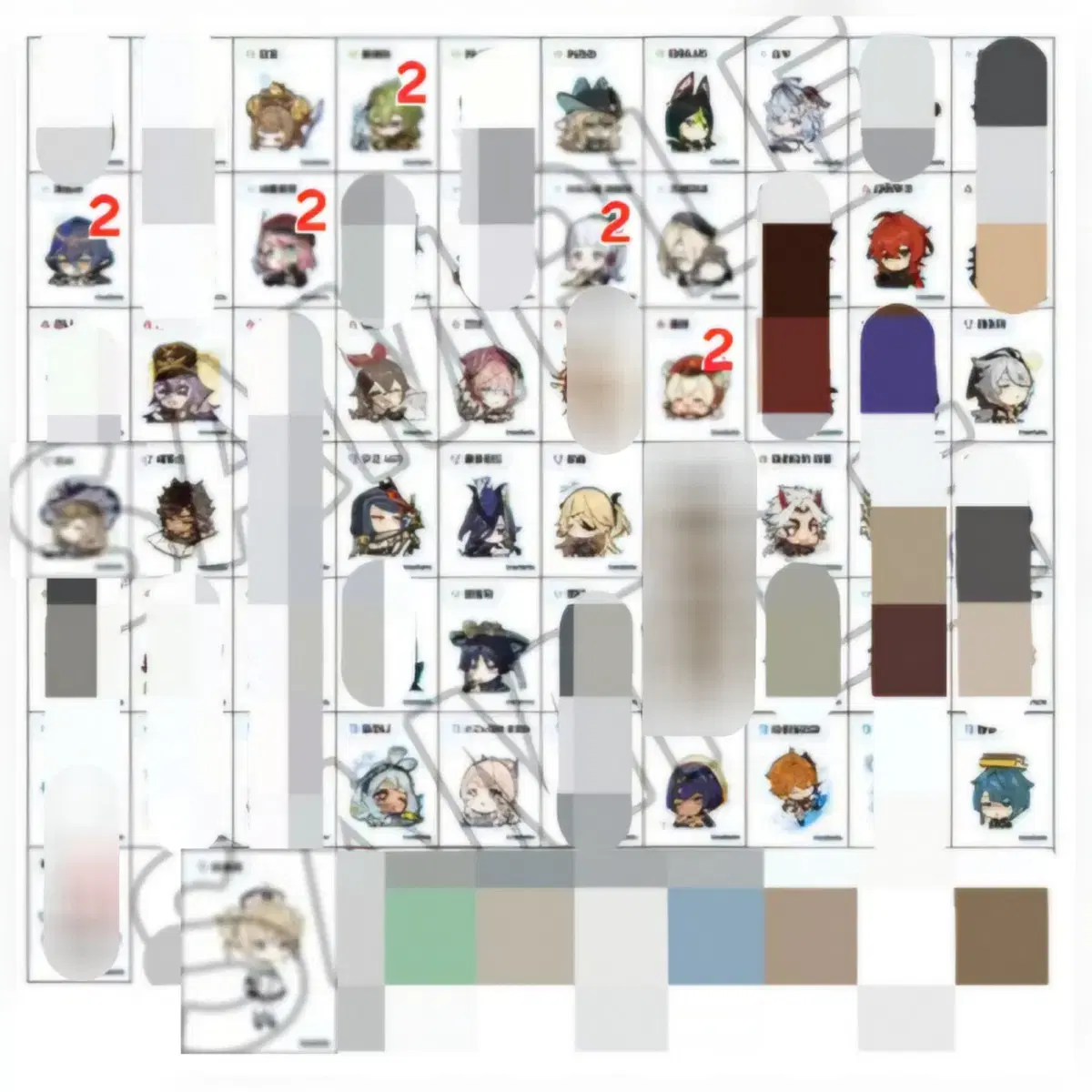 Genshin Impact Cafe Collectible Sticker Season 2 Individual