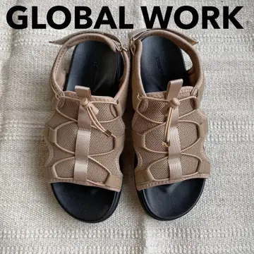 GLOBAL WORK 스포츠 샌들 베이지