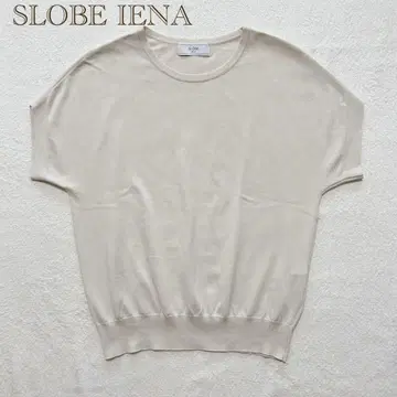 새상품급 SLOBEIENA 아이스 코튼 프렌치 슬리브 풀오버 내추럴