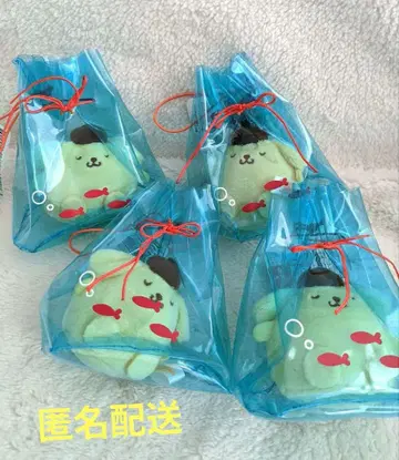 4종 세트 익명 배송 폼폼푸딩 포장마차 마스코트 금붕어