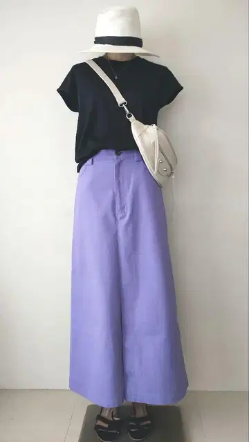 C6080 컬러 스커트 코디