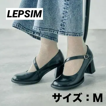 LEPSIM 스트랩 힐 펌프스 블랙 M (23~23.5cm)
