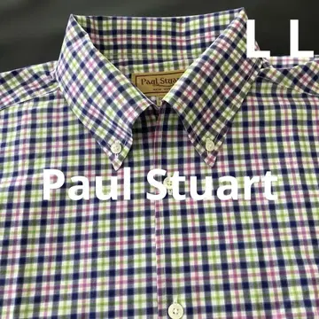 빅 사이즈 Paul Stuart 폴 스튜어트 반팔 셔츠 L L