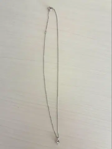 쥬얼리 츠츠미 K10 화이트 골드 다이아몬드 목걸이