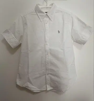 Ralph Lauren 반팔 셔츠 사이즈 9 화이트