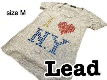 Lead 리드 y2k 헤이세이 갸루 장식 티셔츠 아이 러브 뉴욕 M