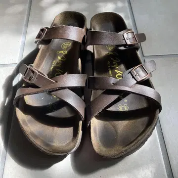 브라운 사보 클로그 샌들