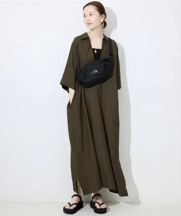 린넨 혼방 릴랙스 스키퍼 원피스