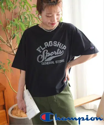 챔피온 FLAGSHIP Sports 티셔츠 화이트 F
