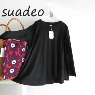새상품 suadeo 스아데오 접촉 냉감 플레어 볼륨 긴팔 티셔츠