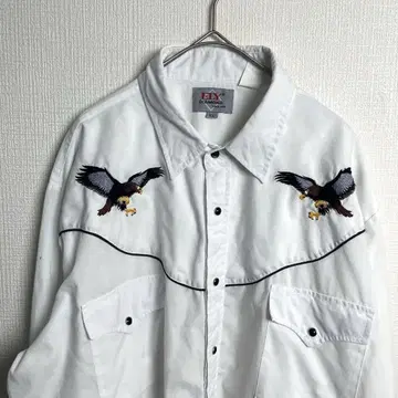 994 박력 이글 자수 스냅 ELY DIAMOND USA 웨스턴 XL