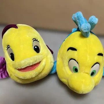 인어공주 플라이 피쉬 코스터 블랑더 봉제 인형 세트