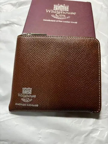 Whitehouse Cox 천연 가죽 코인 케이스 브라운