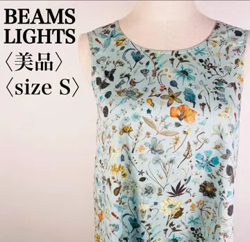 BEAMS LIGHTS 꽃무늬 슬리브리스 튜닉 S