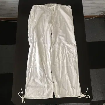 와이드 팬츠 허리 조절 스노우 카모 팬츠풍