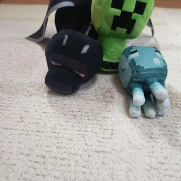 Minecraft 봉제 인형 세트 (크리퍼 엔더 드래곤 스퀴드)