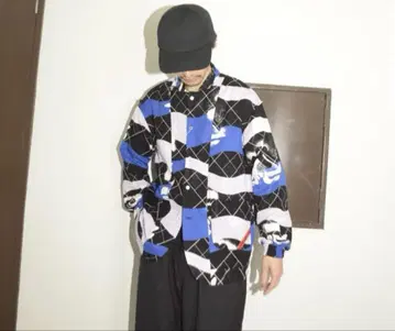 PHINGERIN 핑거린 NIGHT SHIRT 올 패턴 파자마 셔츠