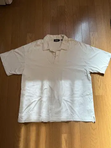 XLARGE 크림색 피케 셔츠 XL