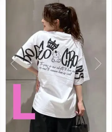 로데오 크라운즈 [UNISEX] BRIDGE BEAR LOGO 티셔츠 L