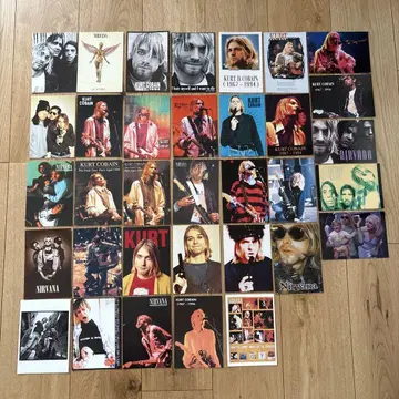 34장 세트! Nirvana 닐바나 커트 코베인 엽서