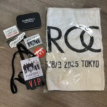 MAROON 5 도쿄돔 공연 타월 VIP 패스 포함