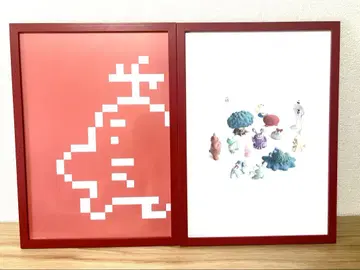 MOTHER2 포스터 액자 세트 해수욕장 도트