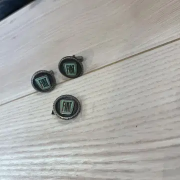 초레어 FIAT 넥타이핀 커프스 세트 빈티지 자동차 레트로