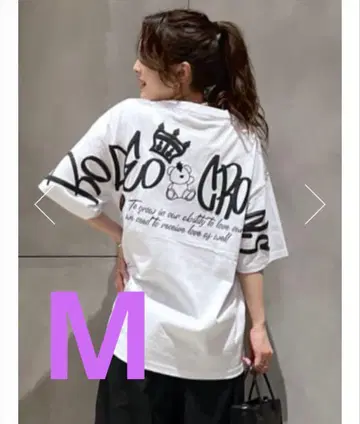 로데오 크라운즈 [UNISEX] BRIDGE BEAR LOGO 티셔츠 M