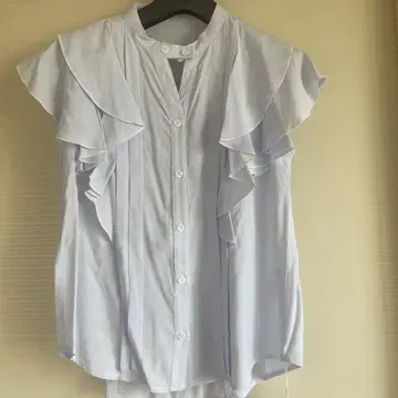 레이디 아젤 프릴 슬리브 블라우스