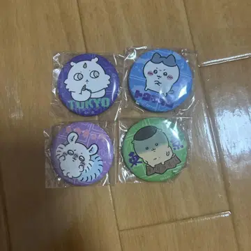 치이카와 (먼작귀) 도쿄 기념품 캔뱃지 4종 세트