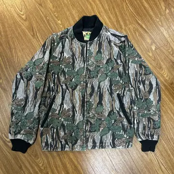 Ideal 카모 패턴 나일론 블루종