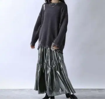 JEANASIS 지나시스 글리터 개더 스커트