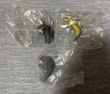 제일복권 고질라 대괴수열전 G G상 몬스터 헤드 마그넷 3종
