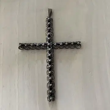 크로스형 펜던트 탑 silver