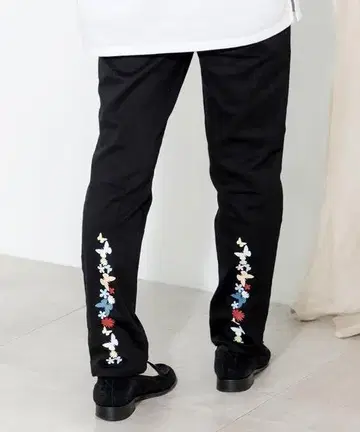 스칼라 133718: 나비 꽃 러버 프린트 스트레치 팬츠