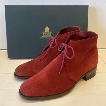 크로켓 & 존스 CHUKKA CHUKKA 레드 스웨이드