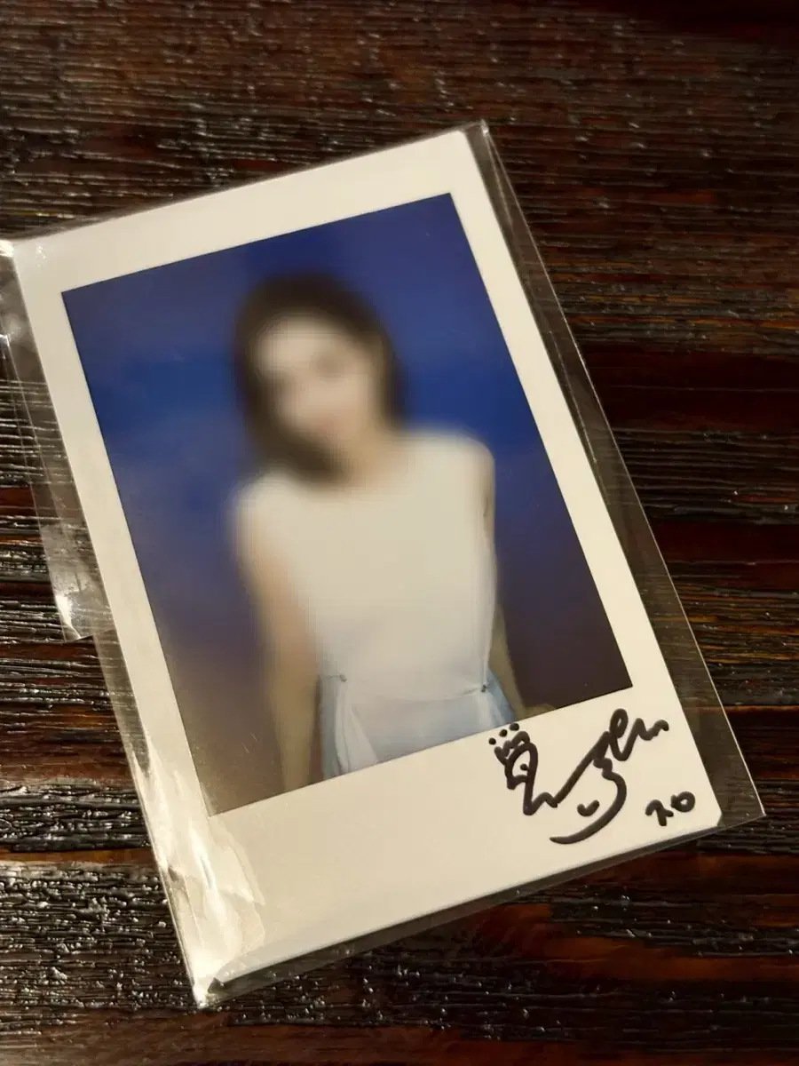 Triples jiyeon Autographed Polaroid Sign Pola Sign Polaroid Fansign Object