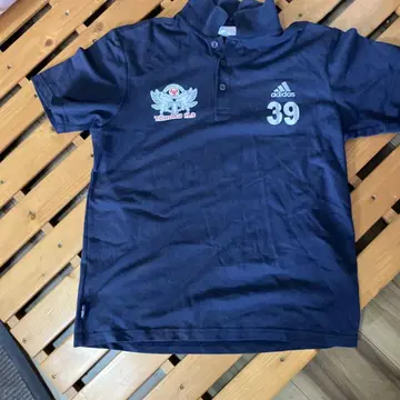 아디다스 피케 셔츠 네이비 39 Tohoku H.S.