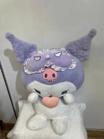 산리오 캐릭터 봉제 인형 보라색 50*33cm 새상품, 미사용