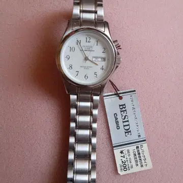 CASIO BESIDE 방수 10BAR 시계 미사용 작동품