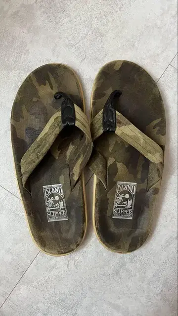 ISLAND SLIPPER 카모플라쥬 플립플랍