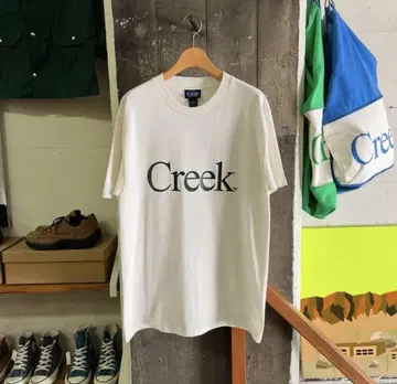 Creek 로고 프린트 티셔츠 2XL 화이트