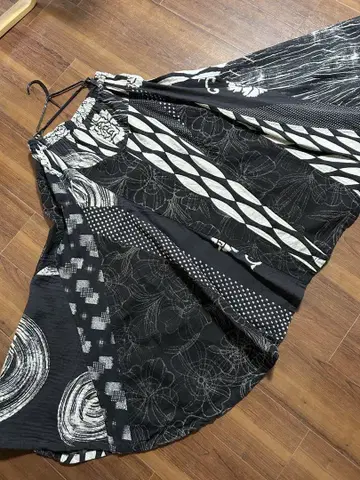 코튼 플레어 스커트