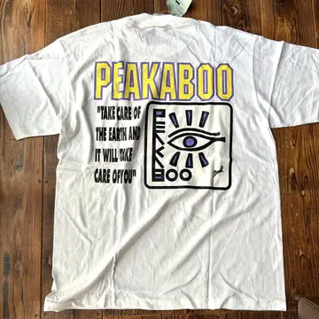 90s USA제 피카부 데드스탁 로고 티셔츠 싱글 스티치