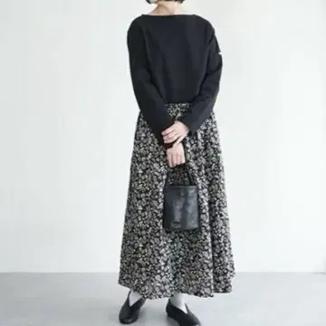 ichi A ntiquite's 린넨 플라워 프린트 스커트